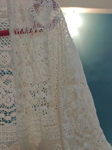 Crochet Shrug with Flared Sleeves