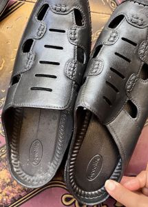 Aqualite Black loafers for men in 10