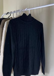 Black Turtleneck Sweater