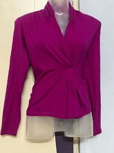 Pintrest Magenta Wrap Front Top