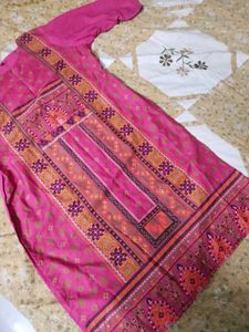 Pink Printed Kurta