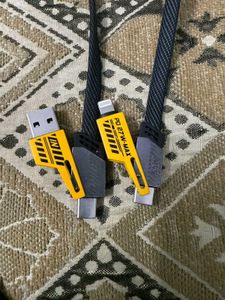 65 Watt 4 In 1 Data Cable With Neon Light