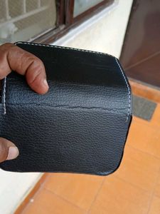 Black Leather Card Holder
