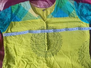 Lime Green Mandala Print Tunic
