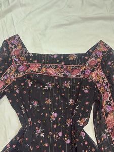 Floral Print desi Y2K Kurti/top