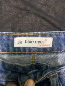 Frayed Hem Wide Leg Jeans , Baggy Jean For Girls