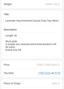 Lavender Asymmetrical Casual Crop Top (Women