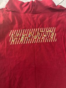 Maroon Mock Neck Top