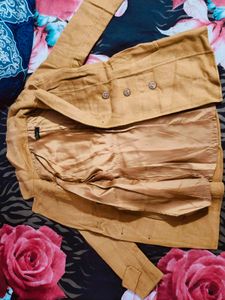 Stylish Tan Trench Coat⭐ 🧥