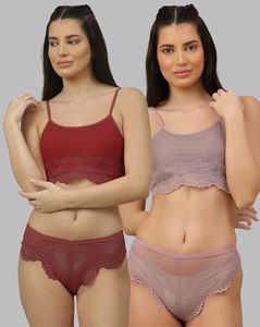 Net Bra And Underwear 2 Set
