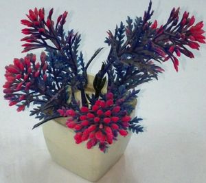 Plants 1 pair Blue multo Artificial Showpic indoor