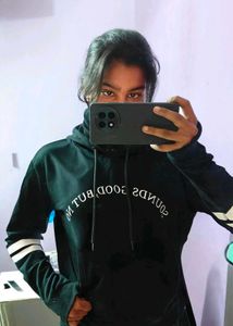 Black Hoodie with Print