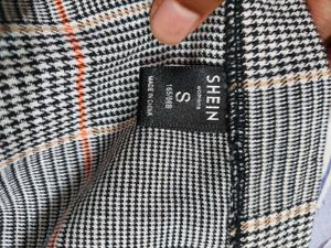 Plaid Knee Length Skirt