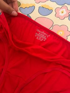 Red Briefs, Waist-28 Strechable
