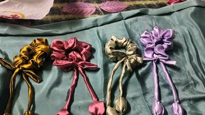 Purple Bow Scrunchie