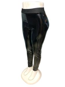 Faux Shiny Black Leggings Free Size 28 to 34