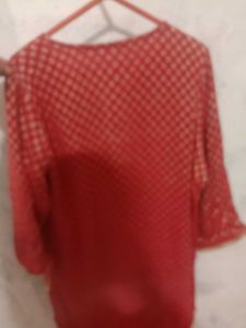 Biba Red Ethnic Tunic