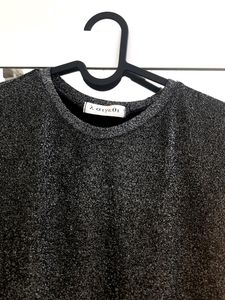 Grey Shimmery Top