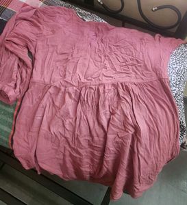 Mauve Lace Detail Top