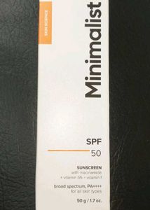 Minimalist SPF 50 Sunscreen