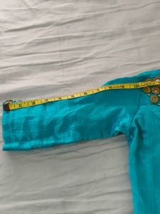 Elegant Turquoise Blouse