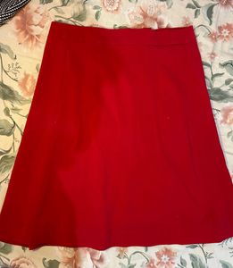 Red A-Line Skirt