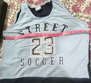 Street Soccer Sleeveless T Shirt Combo