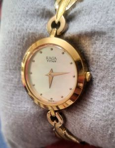 Vintage Raga Titan Gold Watch