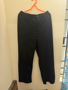 Black Straight Leg Trousers