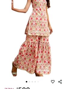 Pari A1 Women&#39;s Rayon Hand Block Printed Sleevless