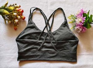Stylish Gray Workout Top
