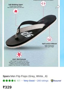 Sparx Black Slippers