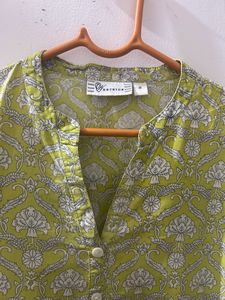 Matrigna Green Floral Tunic
