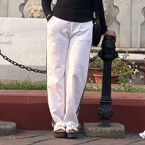 White Straight Leg Pants