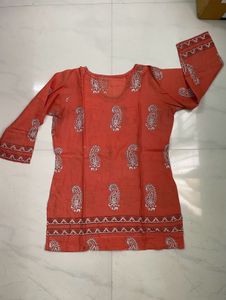 Short Kurti Block Print
