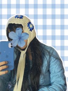 Crochet Flower Beanie