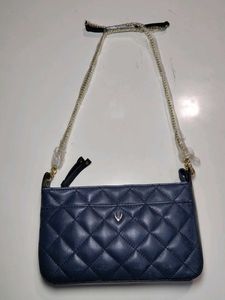 Quilted Navy Crossbody Bag