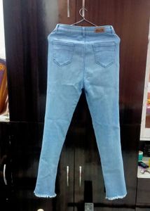 Straight fit denim jeans blue