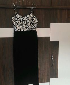 Party Wear Black Gown