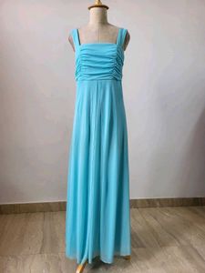 Elegant Blue Maxi Dress
