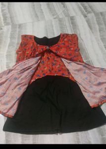 Floral Print Layered Top