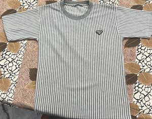Striped Tee with Logo
