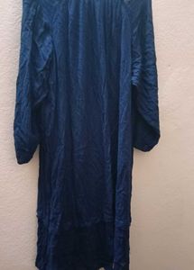 Blue A-line Dress.