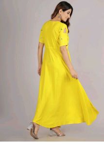 Yellow Anarkali Kurta