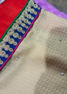 Heavy Border Party Saree