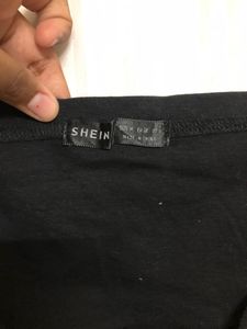 Shein Black Sleeveless Crop Top