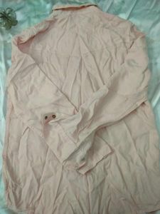 M&amp;S Pink Long Sleeve Shirt