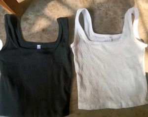 Black Ribbed Tank Top COMBO