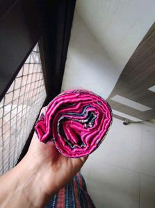 Vibrant Pink Folk Art Silk.