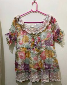 Cute Floral Lace Top 32